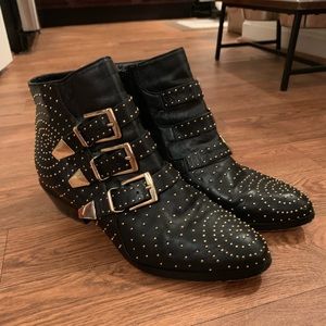 Steve Madden Studded Madhouse Leather Booties